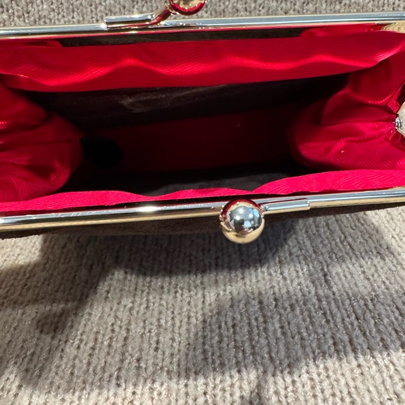 Dooney and Bourke Kiss Lock suede wallet - Picture 3 of 4